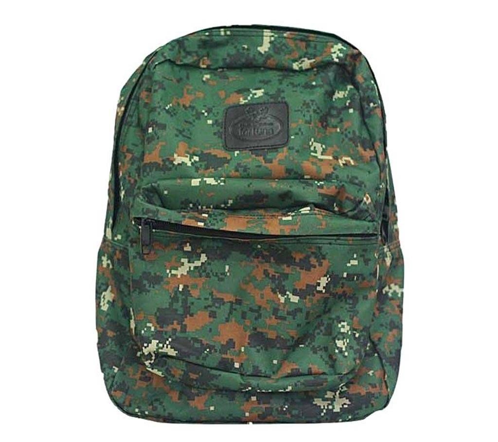 Fortuna Bangladesh Army Printed Fabric Backpack for Men