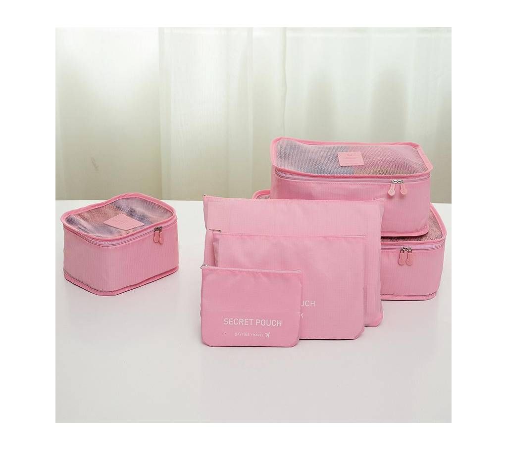 6 PCS Set Travel Storage Bags for Clothing and Sorting Packages,Travel Packing Pouches