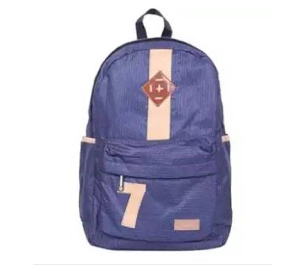 Blue CR7 Polyester Backpack For Men