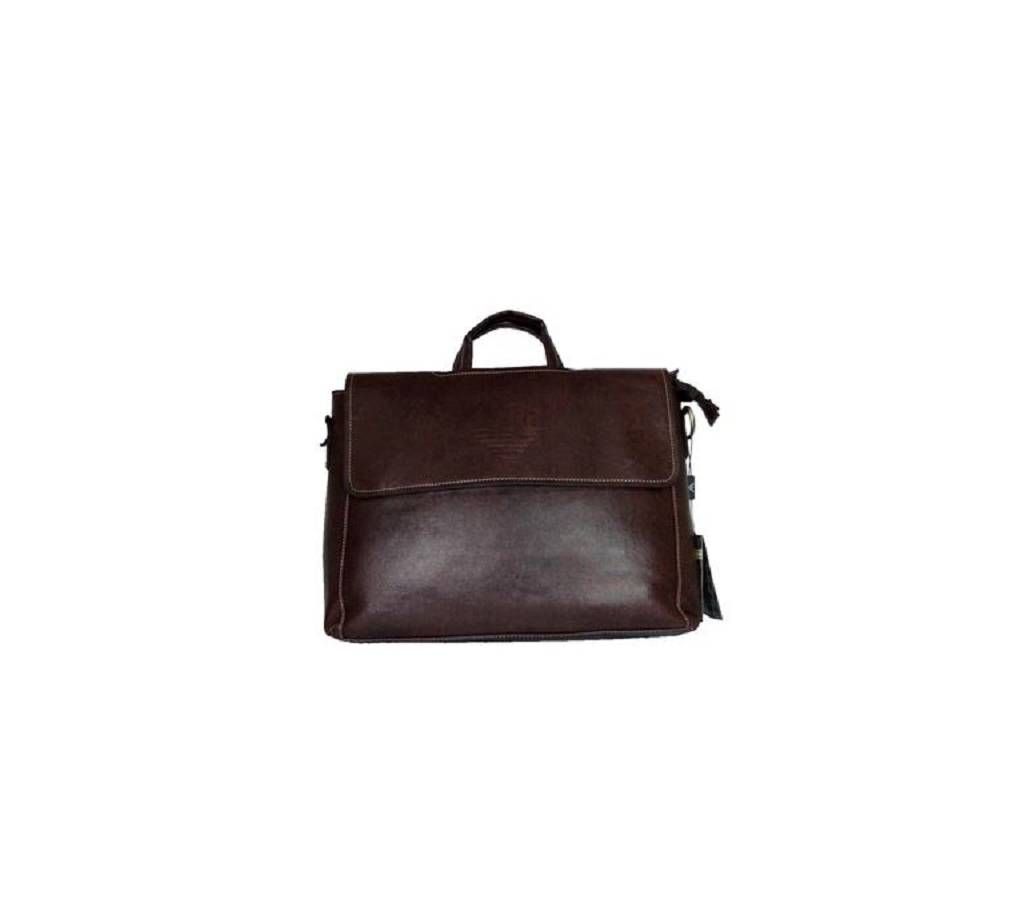 Giorgio Armani Le Collezioni Briefcase Style Leather Shoulder Bag - Italy