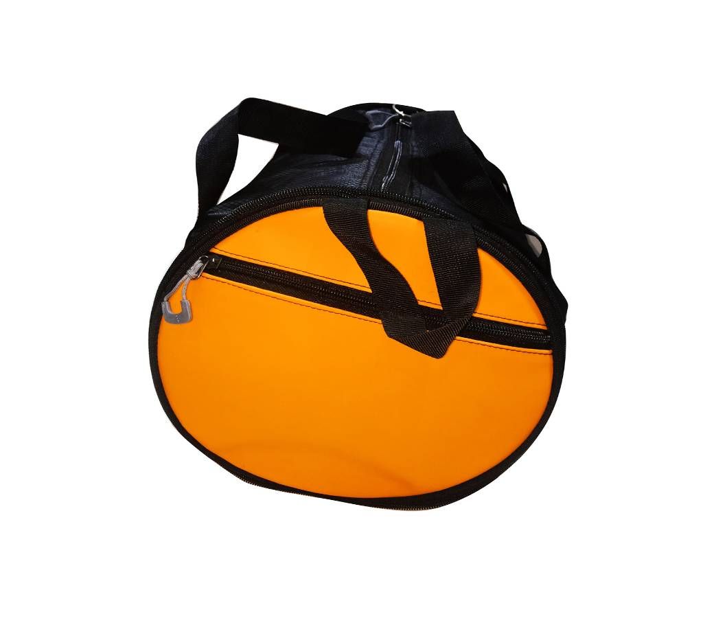 Artificial leather Circle Shaped Travel Bag - Orange 