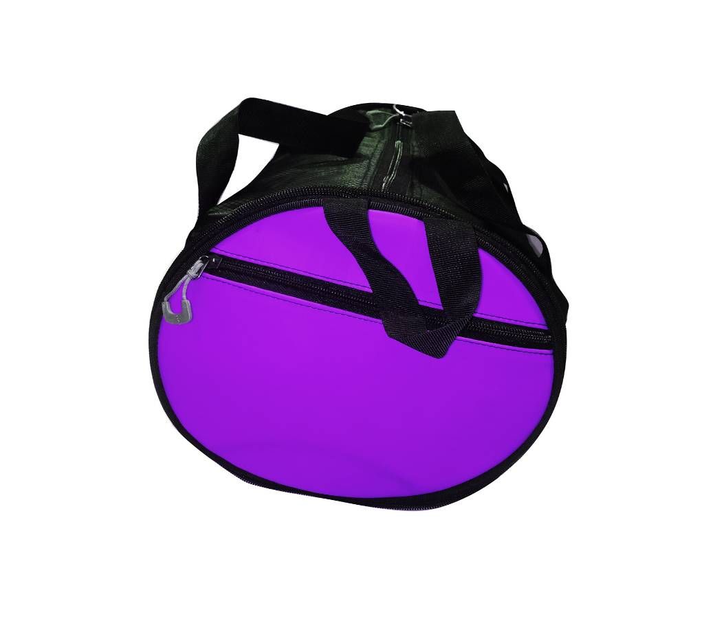 Artificial leather Circle Shaped Travel Bag - Purple