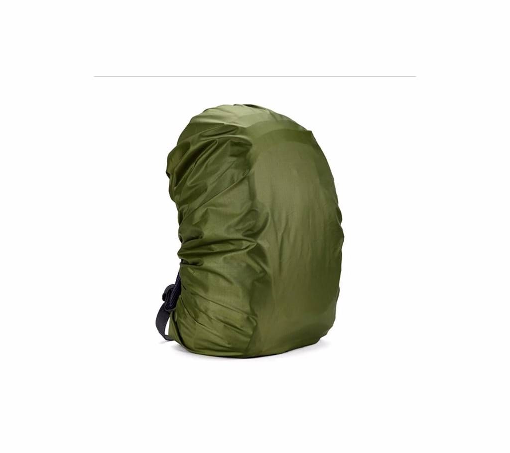 Material: nylon 210D+waterproof coating High waterproof strength, good wrapping, and anti-theft function.  The backpack cover is fine, tear resistant. Soft and flexible for easy storage  Protects your valuables from dirt, dust, sand and water. It can
