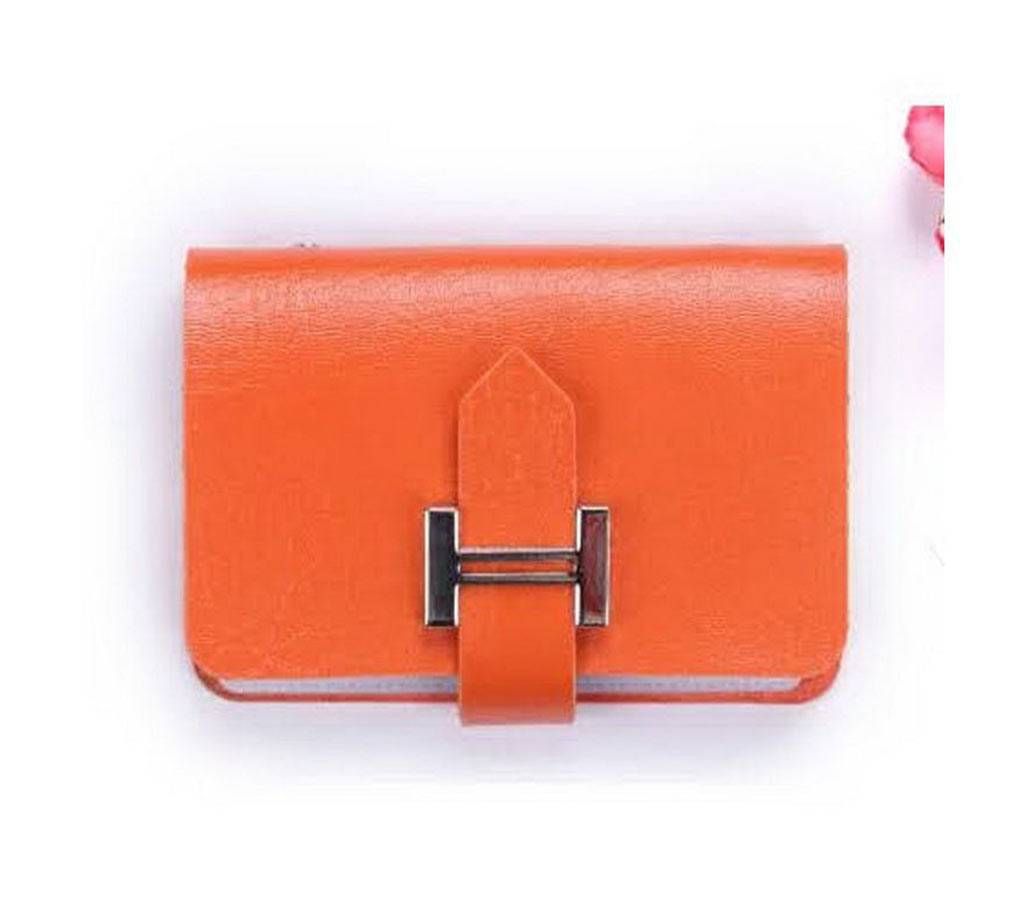 Exclusive PU Card Holder- Orange