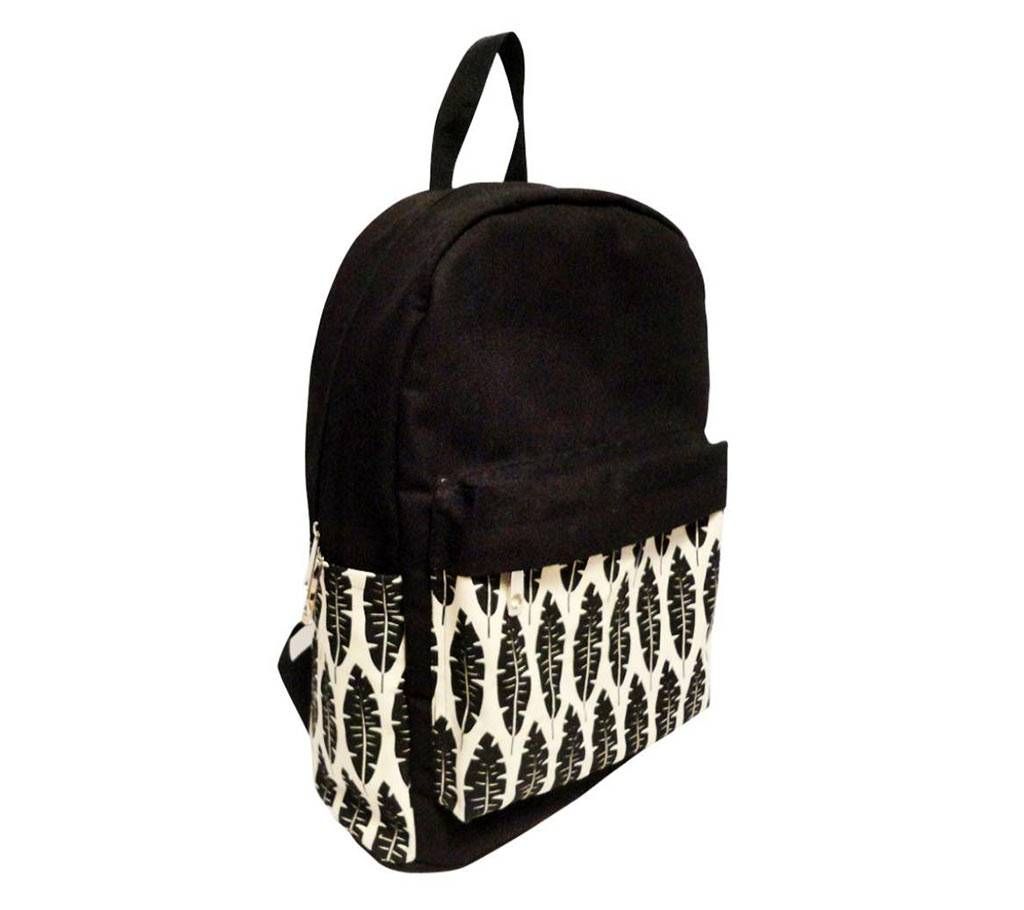 Black Canvas Backpack