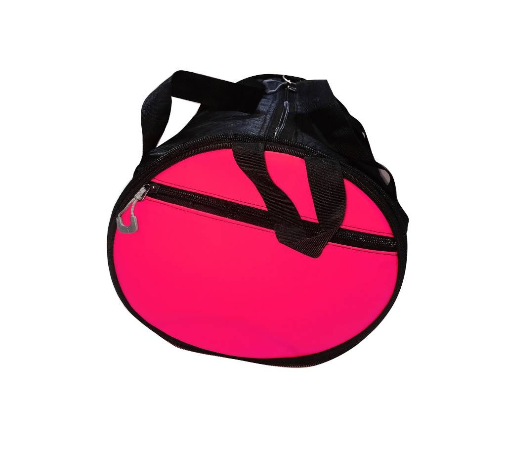 Artificial leather Circle Shaped Travel Bag - Pink
