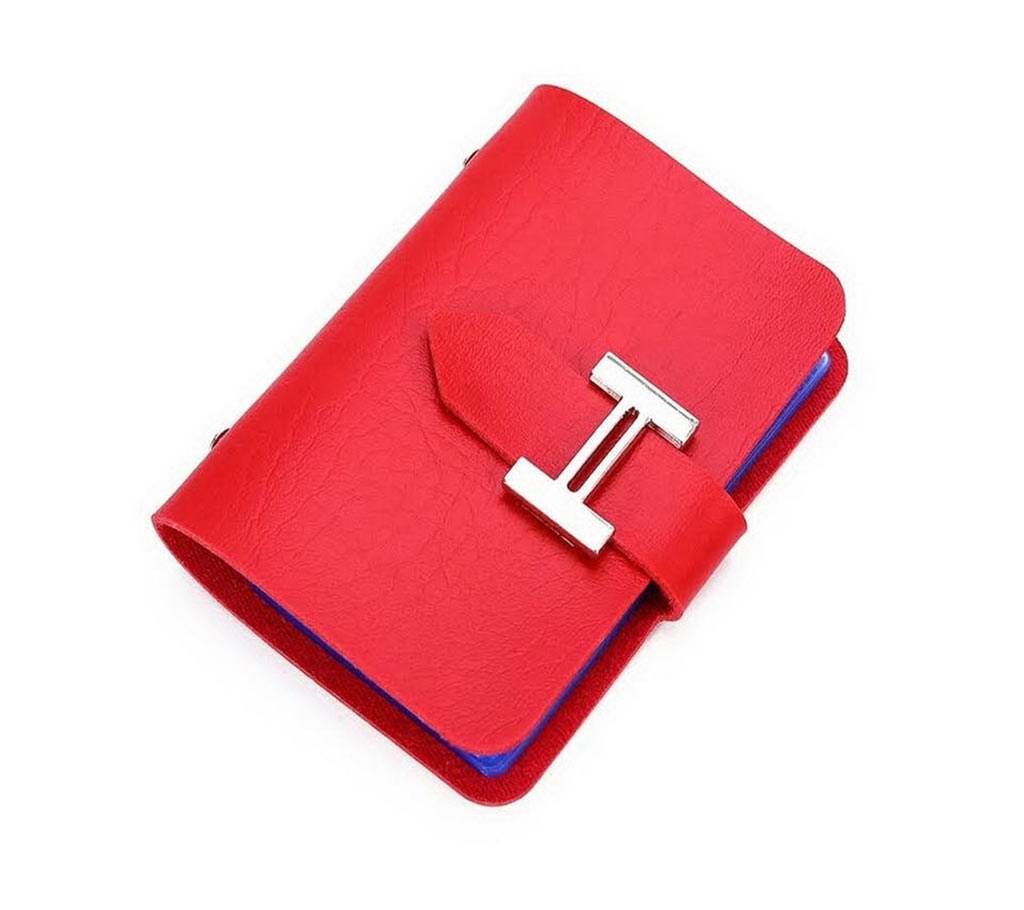 Exclusive PU Card Holder- Red