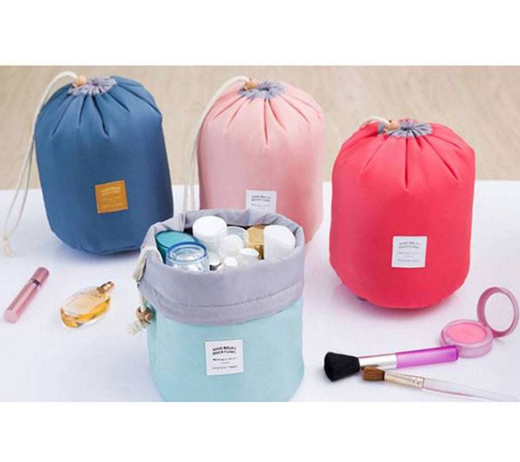 Barrel Shaped Travel Bag Cosmetic Bag
