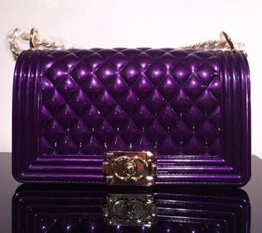 Stylish purple handbag
