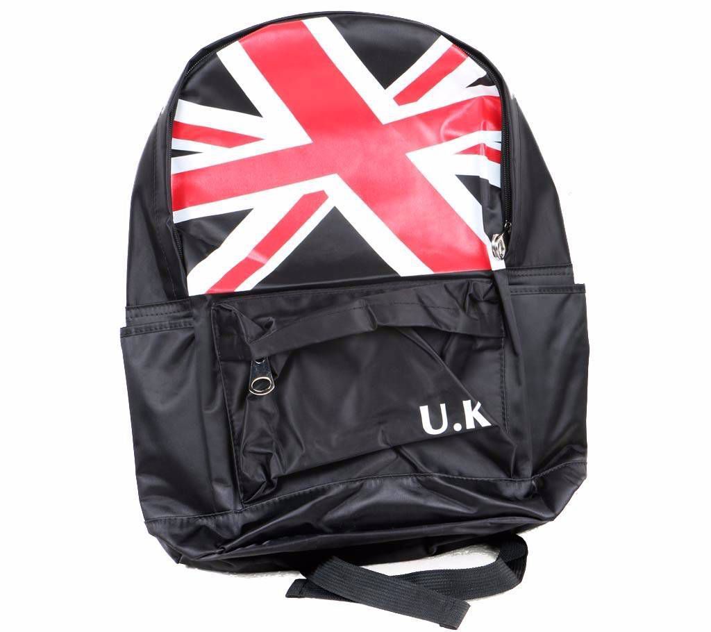 UK Flag Printed School Backpack