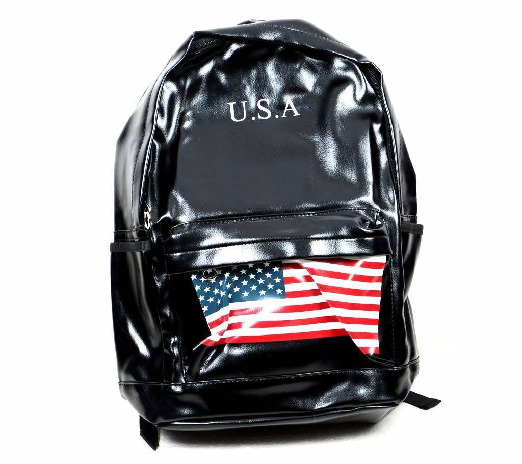 U.S.A Flag Printed School Backpack 