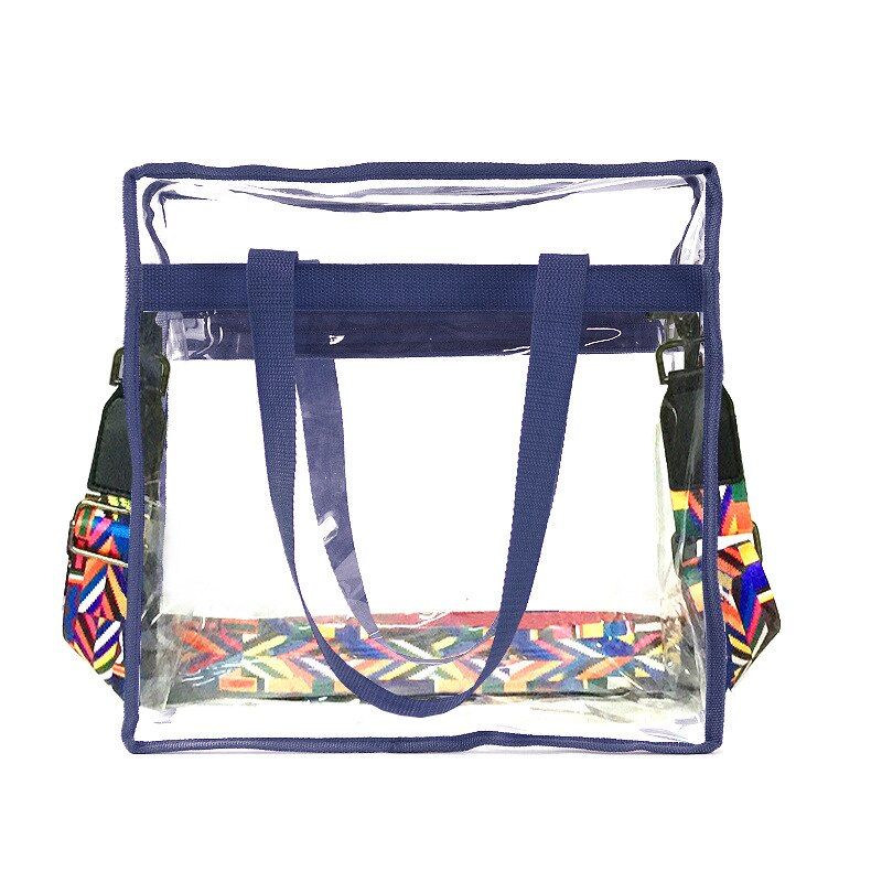 Crossbody Transparent Bags for Women 2022 Summer Chic Large Size PVC Clear Handbags for Shopping Girls Beach Tote Shoulder Bags
