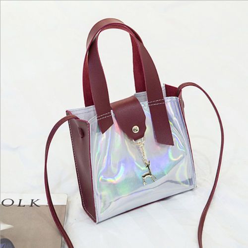 Hologram Transparent Shoulder Bag Women Clear Laser Handbag Holographic Purse