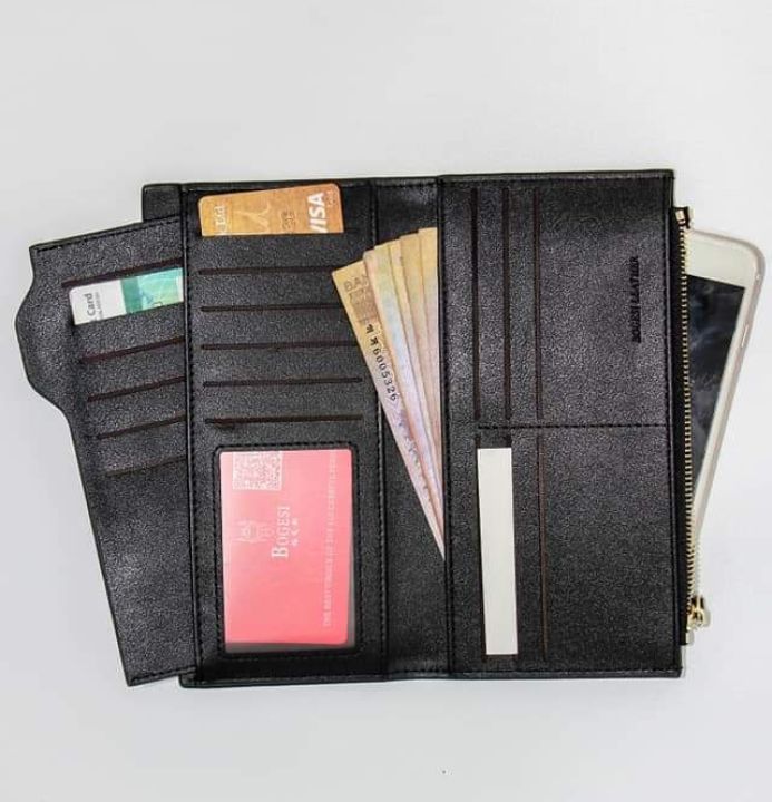 Bogesi Brand Luxury Long Wallet Short Slim Male Purses Money Clip Credit Card Dollar Price