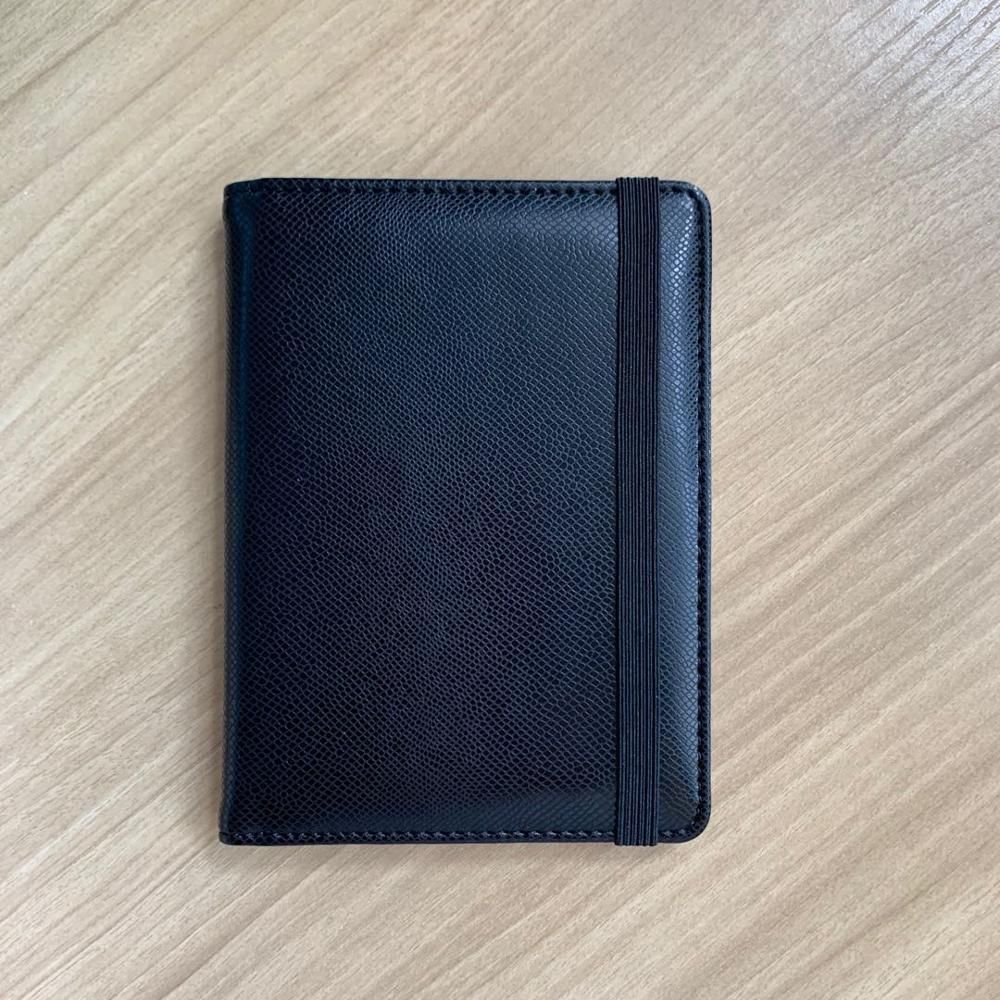 Anti RFID Blocking Leather Passport Holder Passport Cover Card Case Wallet with Elastic Band Closure