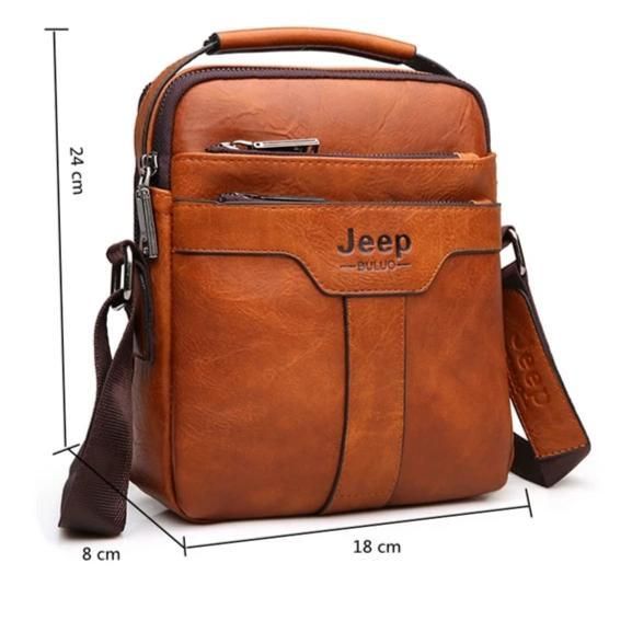 PU Leather Bag for Men Model Brown Case.