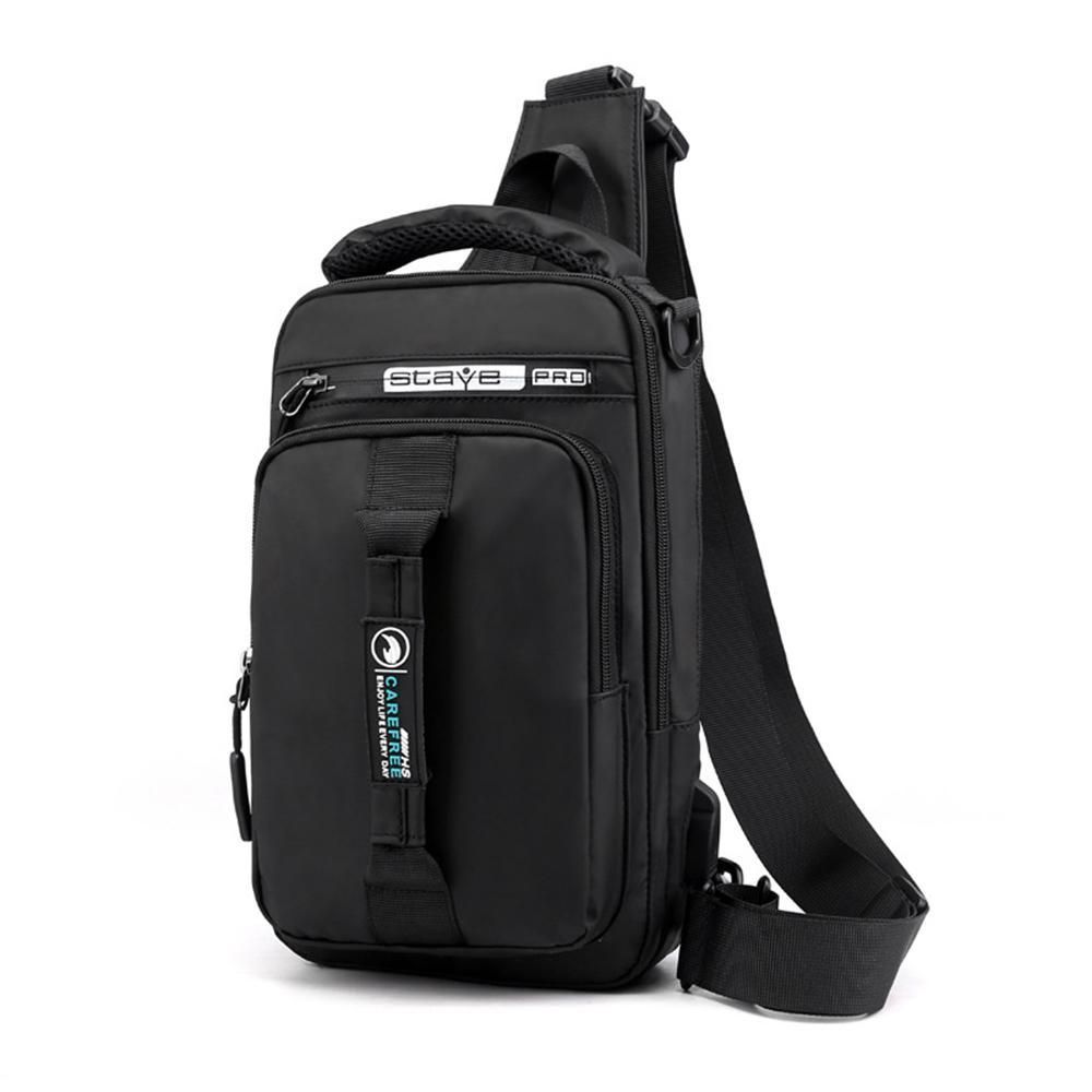 Men crossbody bag Korean version of the small bag shoulder bag messenger bag PU leather bag casual cylindrical bucket 6158