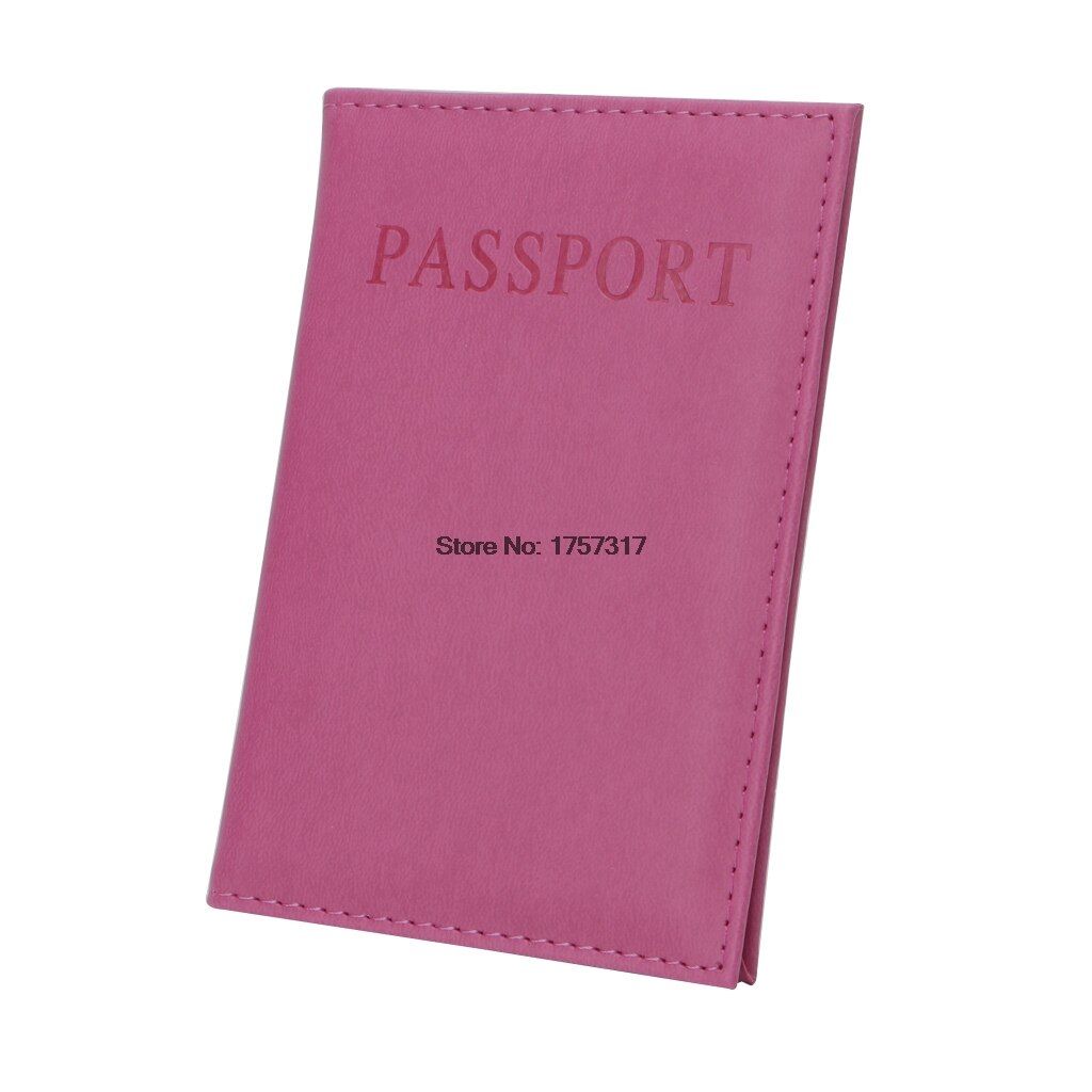 THINKTHENDO Faux Leather Travel Passport ID Holder Cover Unisex Card Case Man Cards Holder