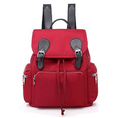 Patchwork Laptop Backpacks for Teenage Girls Waterproof Oxford Casual Travel Backpack Women String Design Bags Mochila Feminina