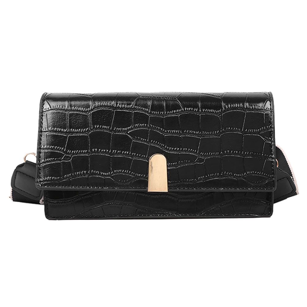 Retro Croile Leather Crossbody Bag Women Pure Color Shoulder Handbags