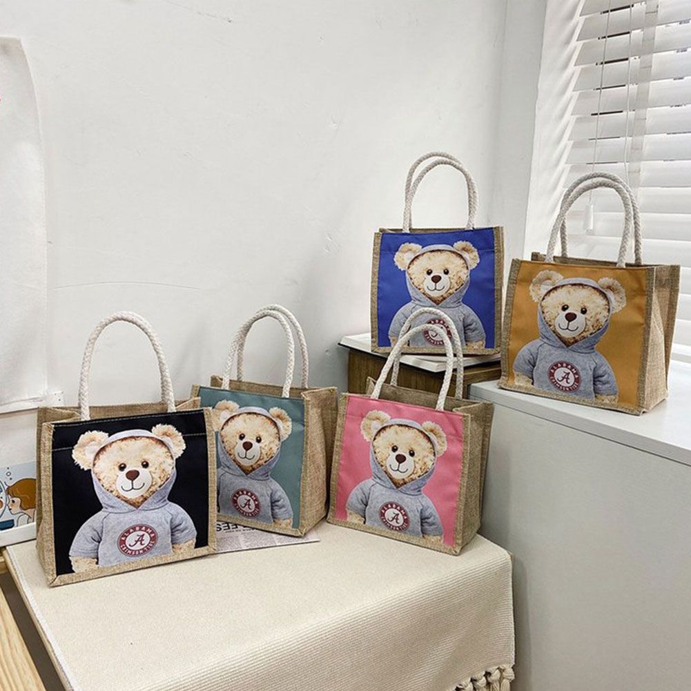 Fashion Women Cute Bear Handbag Messenger Bag Ladies Nylon Bag Shoulder Bag