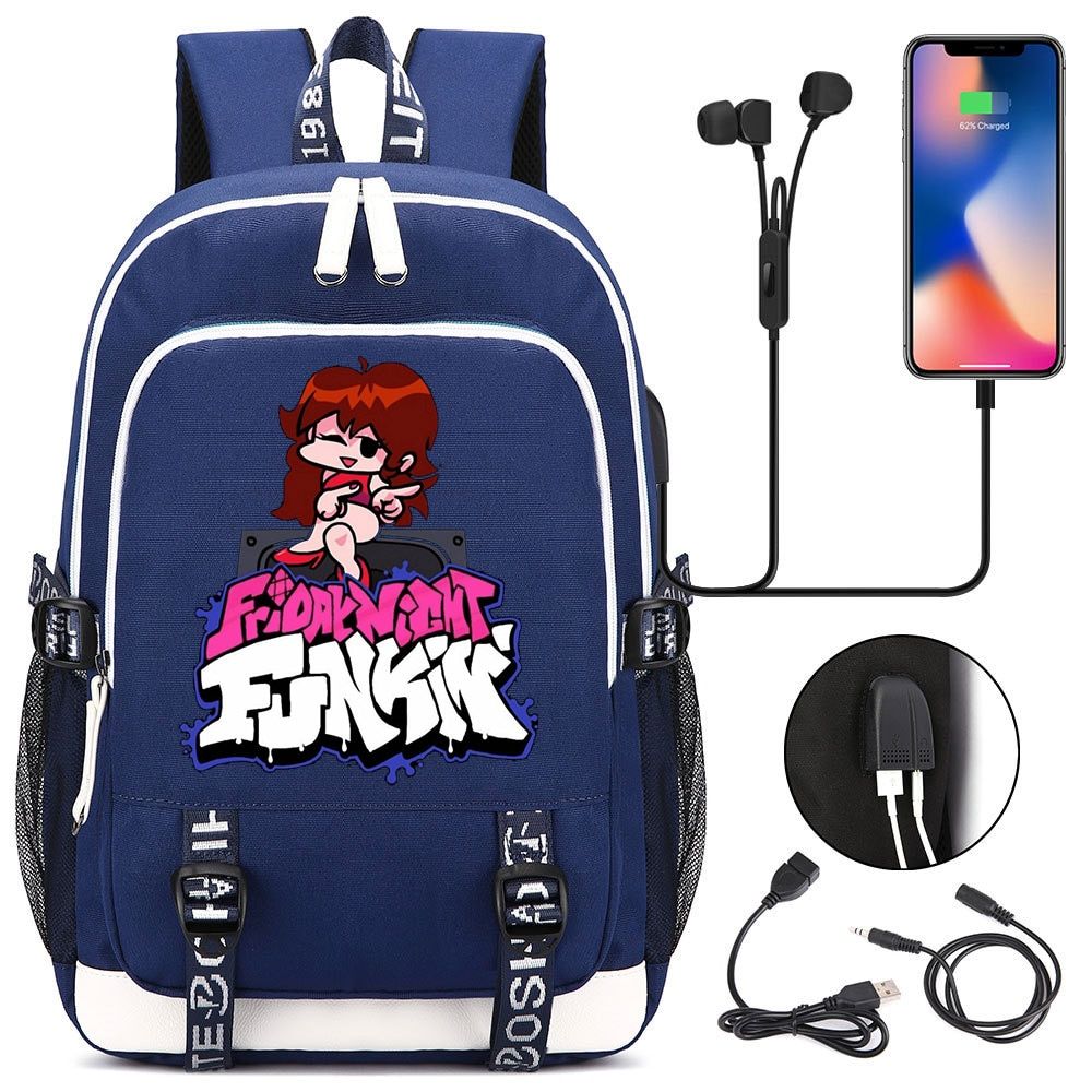 Hot Friday Night Funkin School Bags For Teenager USB Charging  Backpack Boys Girls StuBook Bag Mochila Travel Bag