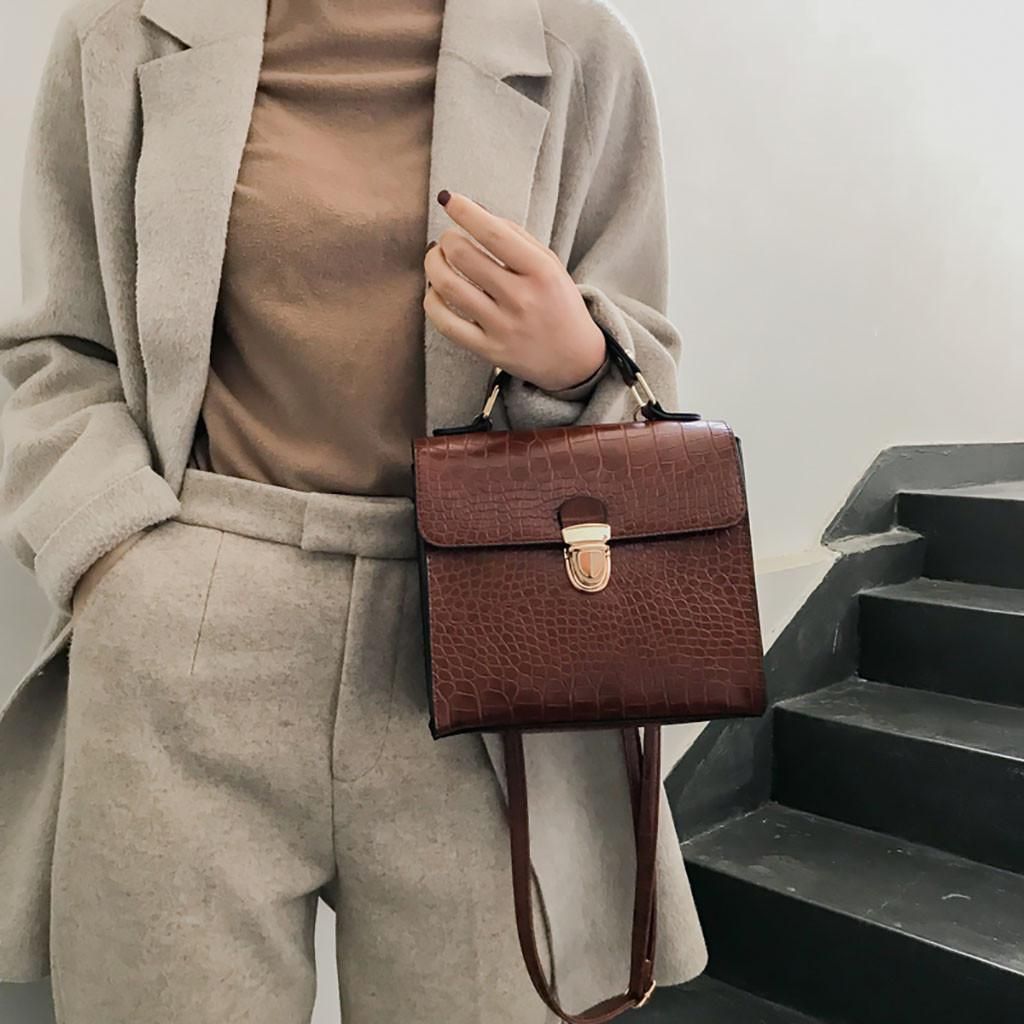 Women Vintage Croile Pattern Bag Wild Shoulder Bag Messenger Bag