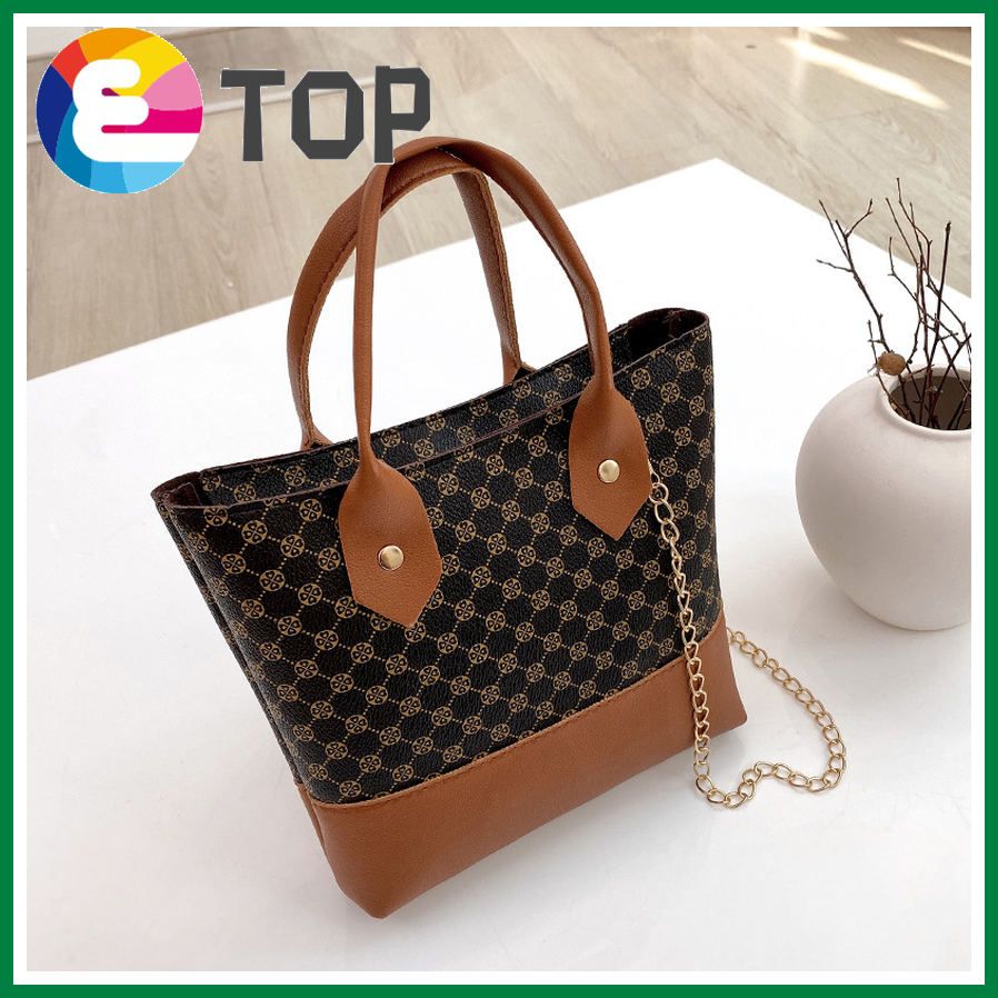 Printed checkered wandering bag winter Korean version of the color matching ladies one-shoulder handbag retro bag