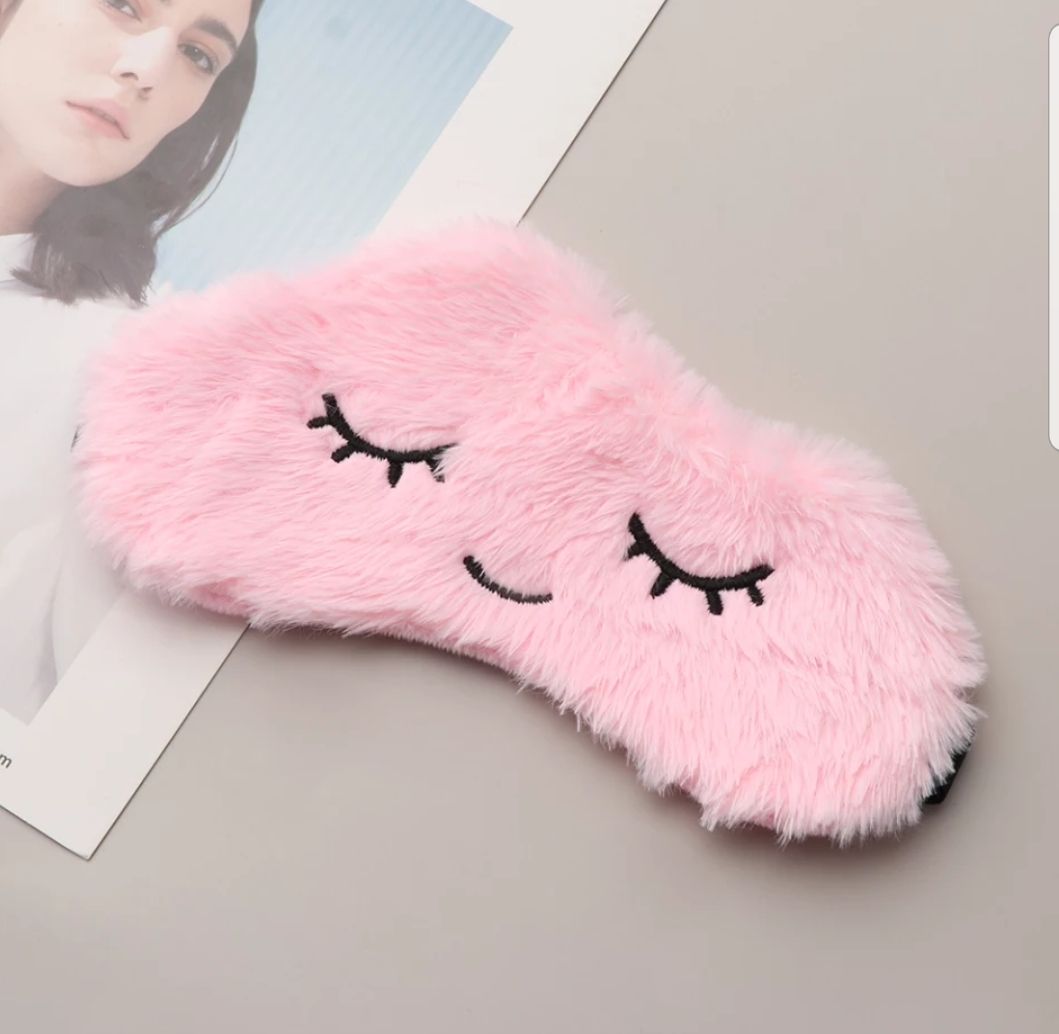 Elegant Fast Sleeping Eye Mask, Plush Sleeping Mask Blindfold Cute Cat Eye Cover Kids Anime Sleep Mask Cartoon Soft Plush Mask Travel Rest Sleeping Aid Eyepatch for Girls, Ladies & Kids