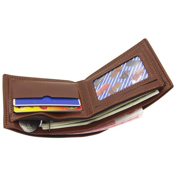 Fashion men short type casual leather Wallet