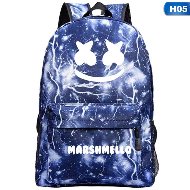 Backpack Marshmallow Backpack Starry Blue Tide Backpack School Bag Outdoor Travel Bag 8 Colors