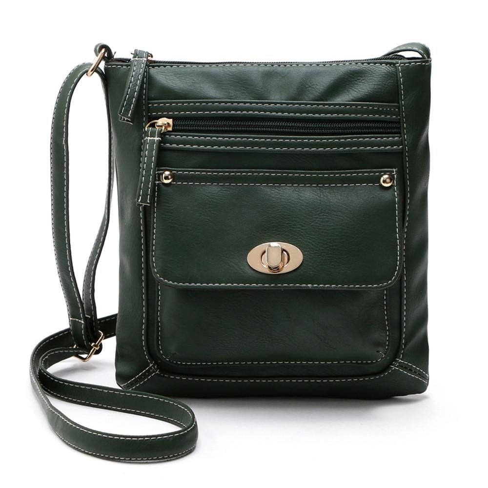 Womens Leather Satchel Body Shoulder Messenger Bag