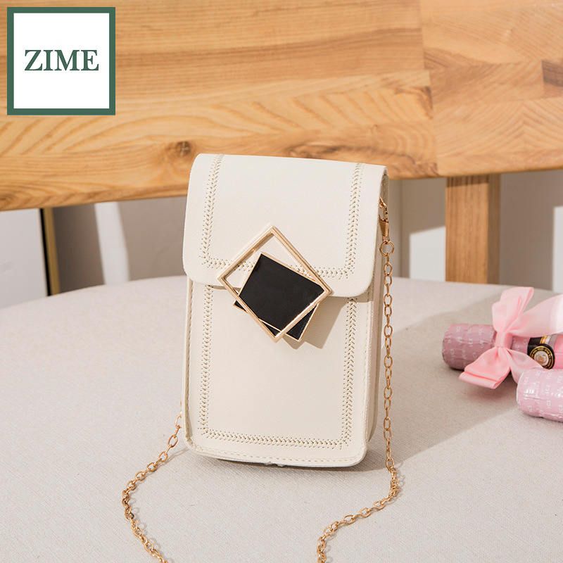 Zime Summer and Autumn Korean Style One-Shoulder Diagonal Small Square Bag Ladies Trendy Fashion Purse