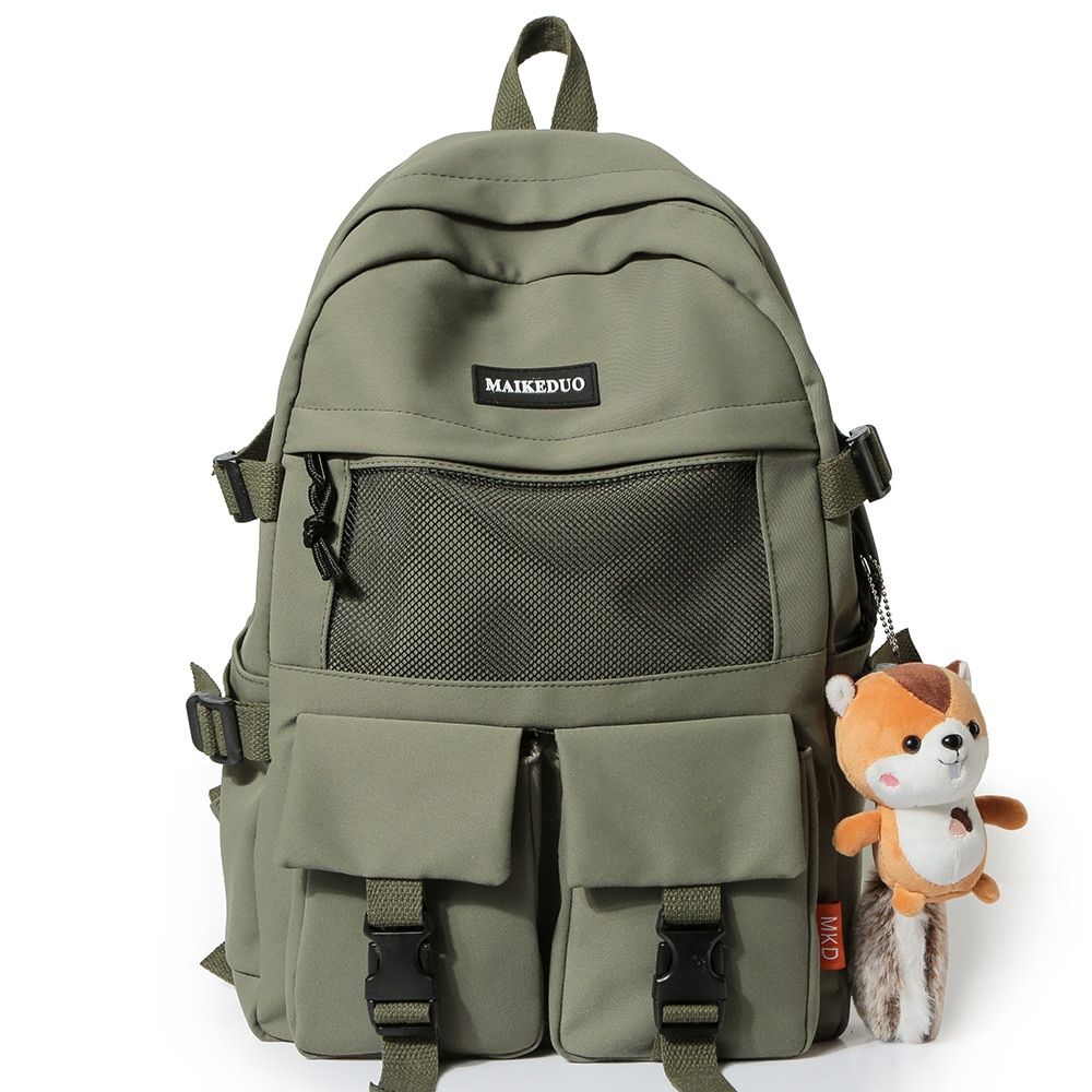 College Mesh Ladies Backpack Waterproof Female Fashion School Bag  StuGirl Backpack Nylon Men Women Net Bag Book Male