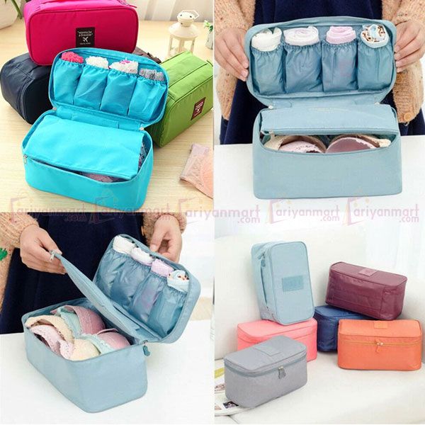 1pcs Women's Bra Underwear Travel Bag Suitcase Organizer Women Cosmetic Bag Luggage Organizer for Lingerie Makeup Organizer bags box