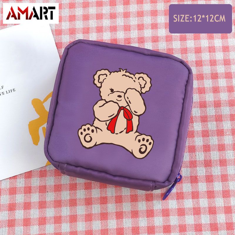 Outdoor Girl Mini Makeup Bag Personal Cosmetic Storage Bag Zipper Make Up Organizer Pouch for Travel
