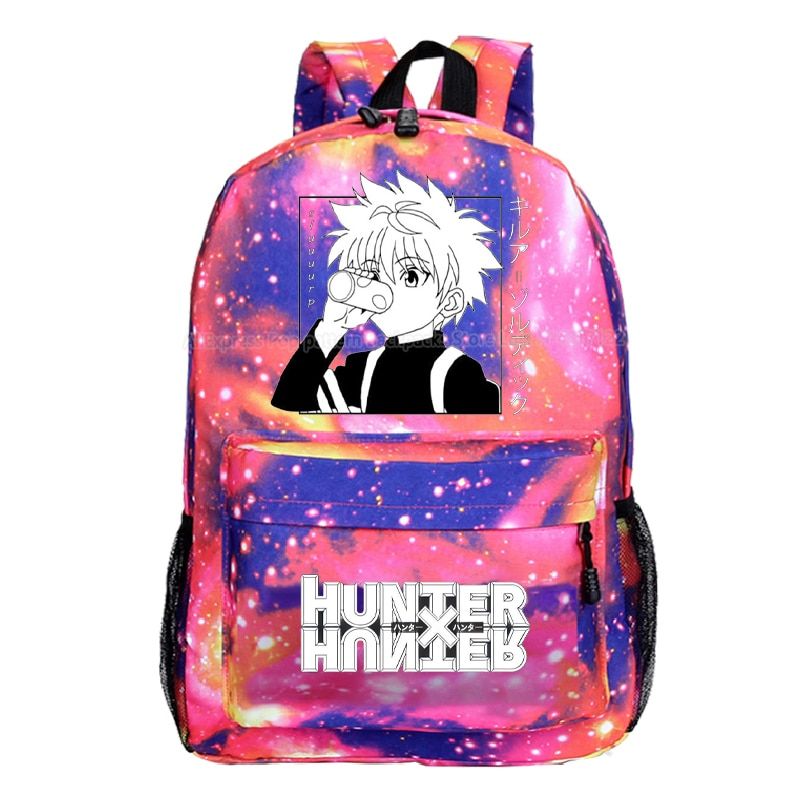 Boys Girls Hunter X Hunter Backpacks Kids Cartoon Canvas Knapsack Children Anime Print Rucksack Mochila Students School Bags