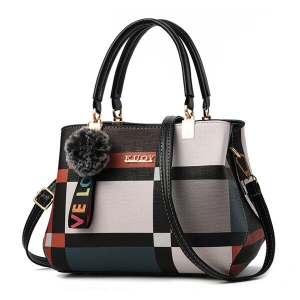 2021 New Luxury Handbag Women Stitching Wild Messenger Bags Designer Brand Plaid Shoulder Bag Female Ladies Totes Crossbody Bags