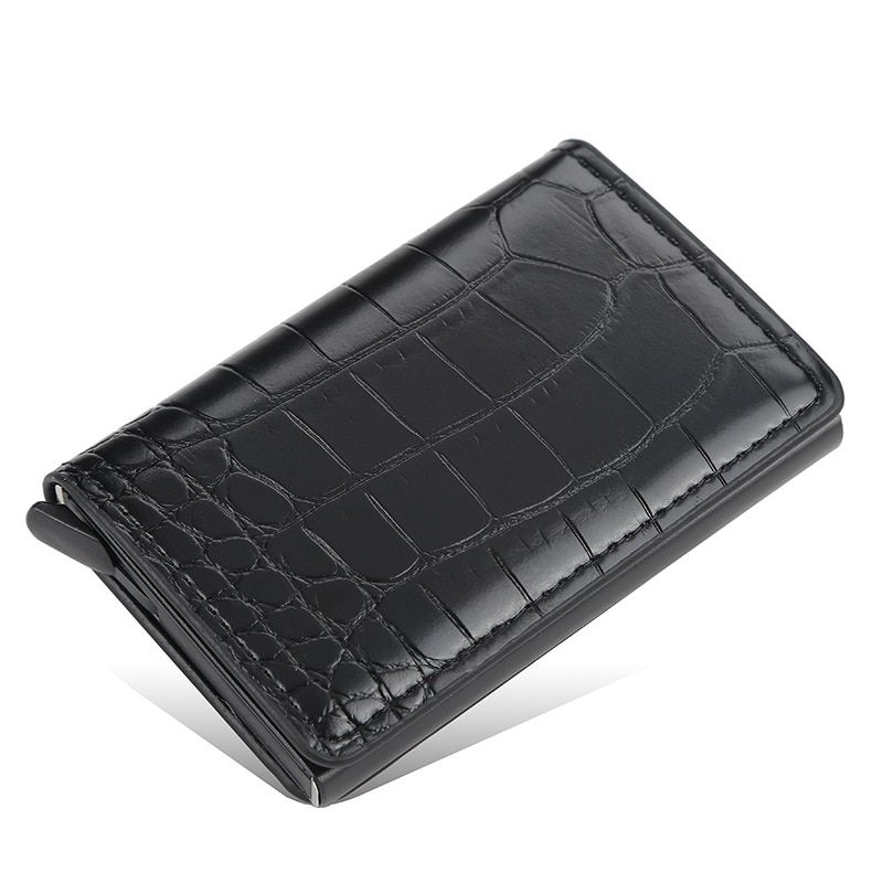 Aluminum Metal Credit Business Mini Card Wallet Man Women Smart Wallet Business Card Holder Wallet