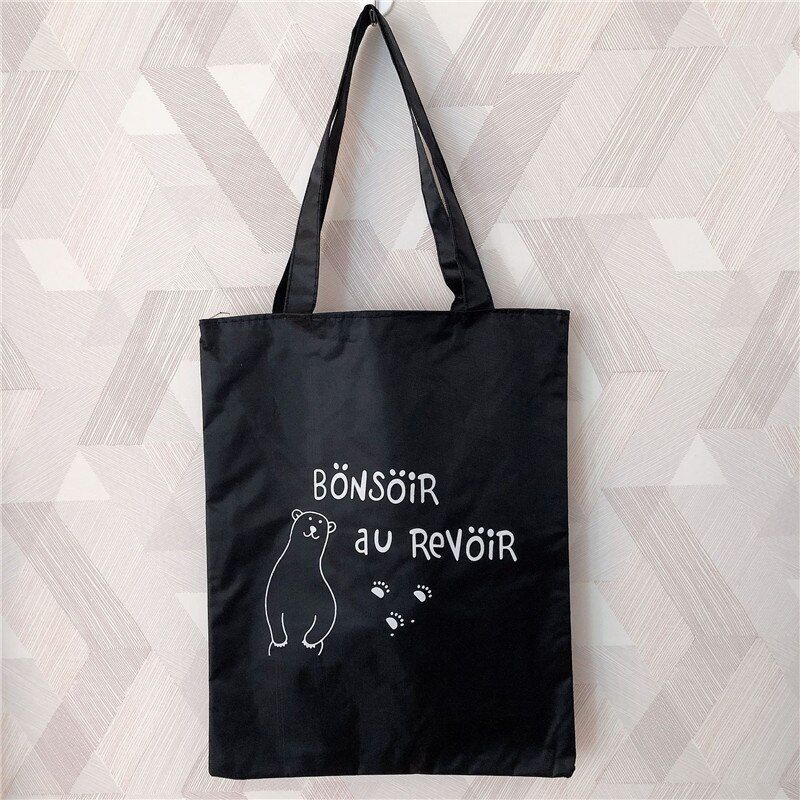 Canvas Tote Print Lady Casual Beach Tote Eco Shopping Daily Items Collapsible Canvas Shoulder Customizable NB107 Ladies handbag
