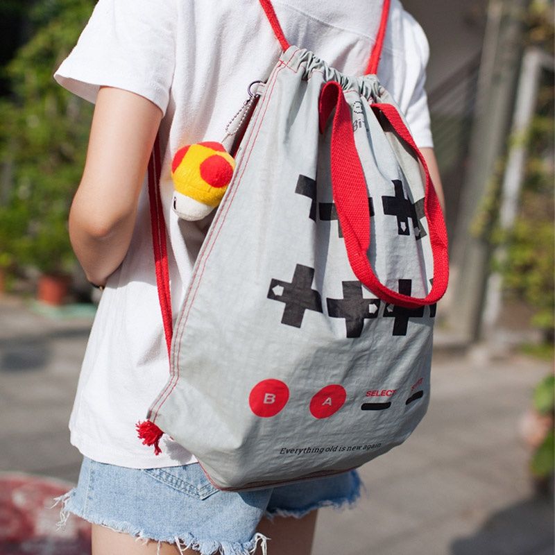 8Bitdo WaterProof Backpack Folding Soft Cloth Travel Double Shoulder Storage Bag Hot