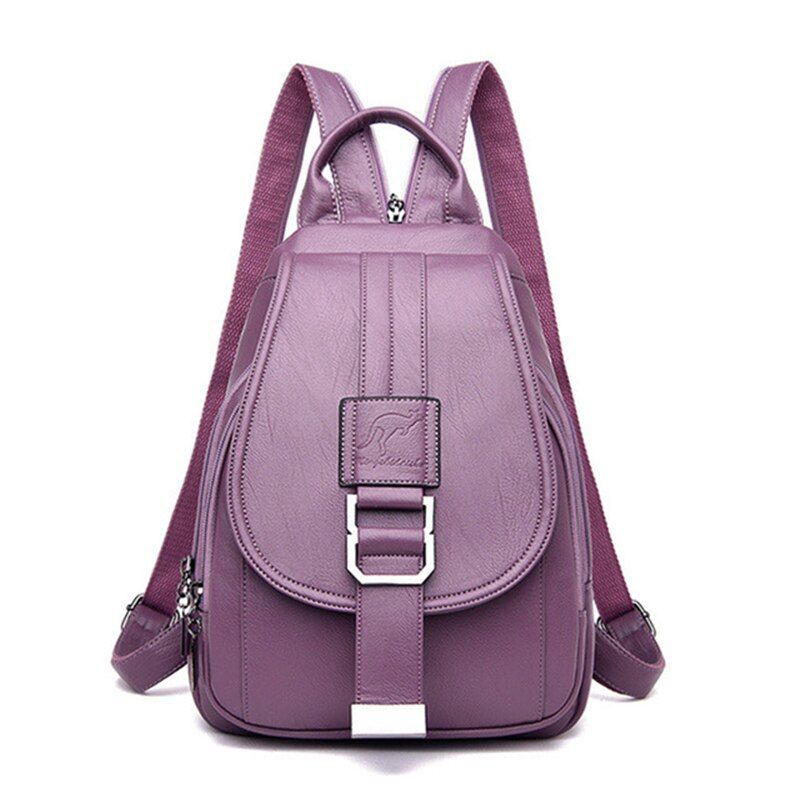 ACELURE Women PU Leather Backpacks Female Vintage Backpack for Teenage Girls School Chest Bag Travel Bagpack Sac A Dos Back Pack