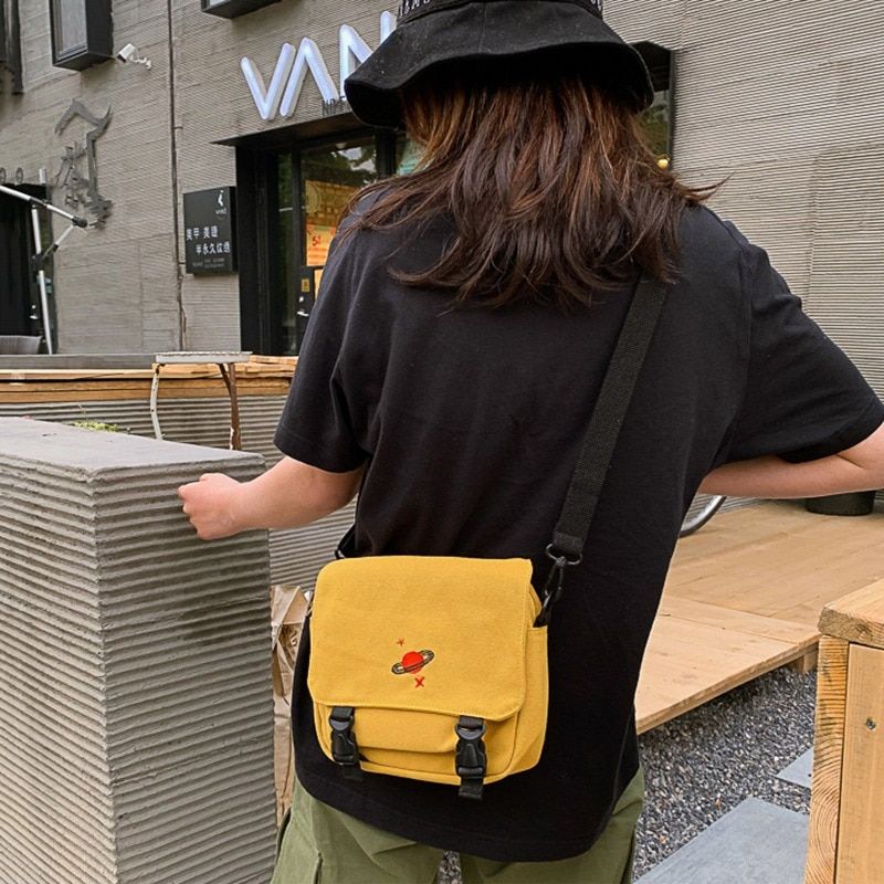 Corduroy College Style Shoulder Bag Messenger Bags Mini Crossbody Messenger Bags For Women Student Girl Korean Version Flap Bag