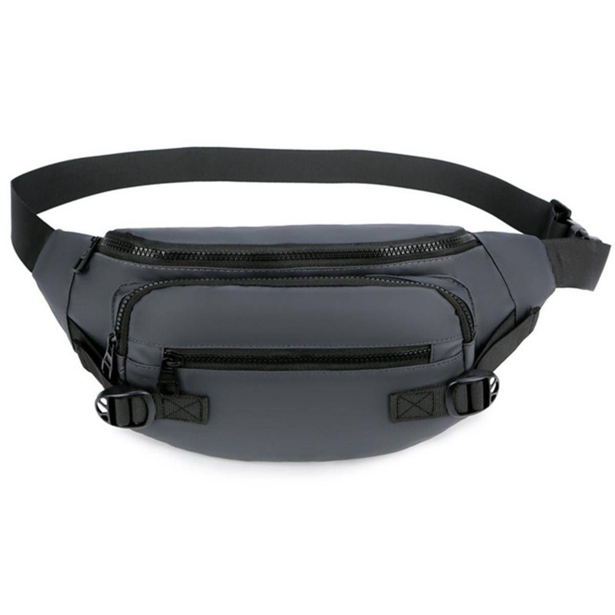 Multiple Pockets Waist Pack Zipper Belt Bags Waterproof Fanny Packs Casual Chest Shoulder Bag For Men