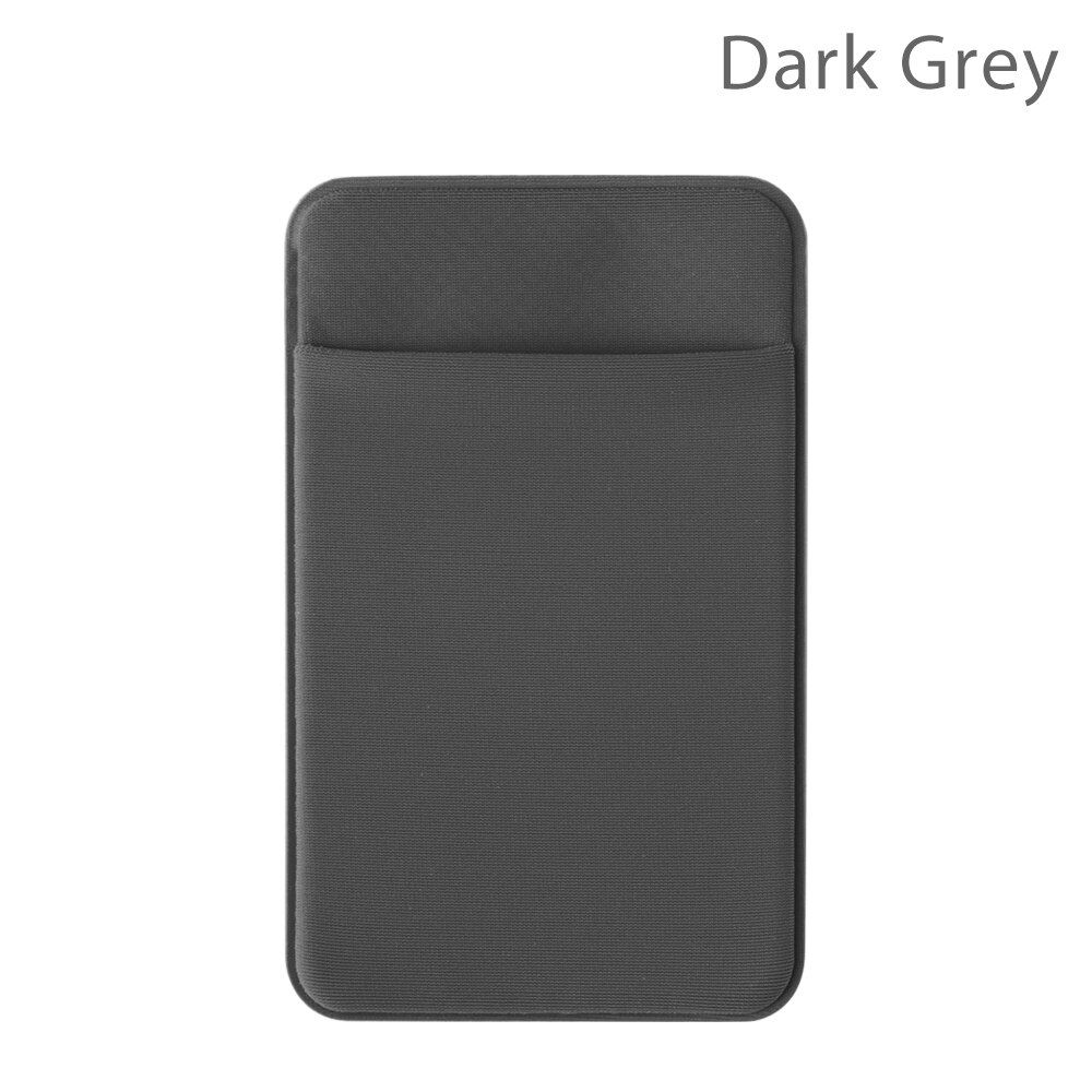 1Pc Unisex Fashion Elastic Mobile Phone Wallet Cell Phone Card Holder Case Adhesive Sticker Pocket Credit ID Card Holder