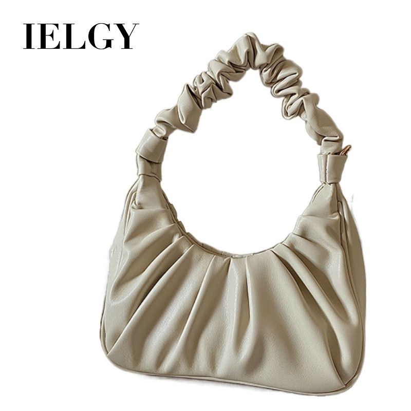 IELGY Underarm women bag cloud fold bag baguette bag shoulder messenger bag handbag