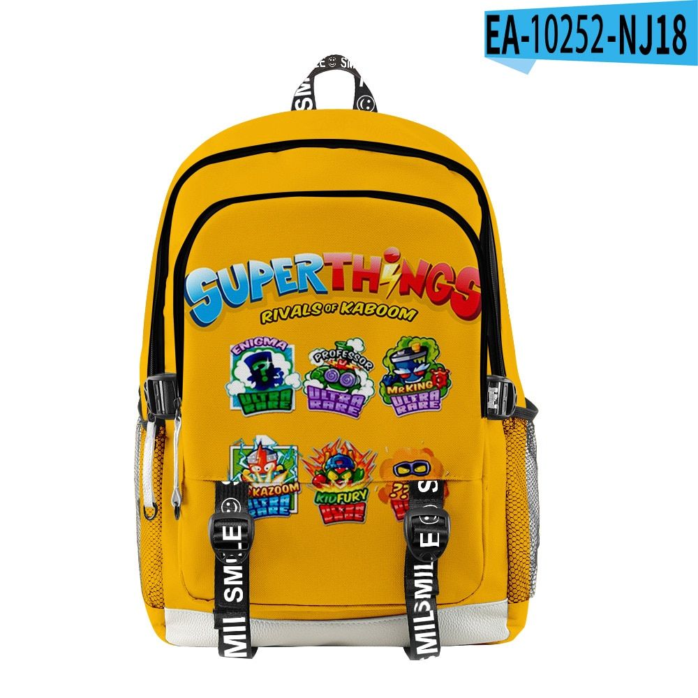 Teenager Boys Girls Superzings Backpacks 3D Cartoon Comic Anime Super Zings Schoolbags Students Large  Travel Backpack