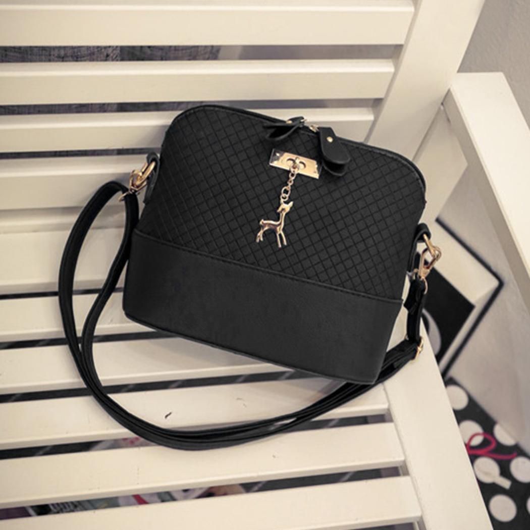 Women Fashion Embossed Leather Messenger Purse Satchel Tote Handbag Shoulder Bag