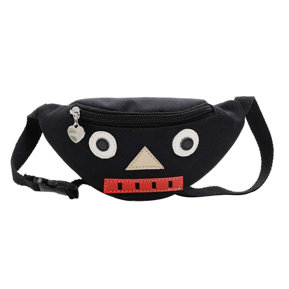 Cartoon Robot Kids Nylon Chest Pack Cute Waist Belt Pouch Shoulder Handbags