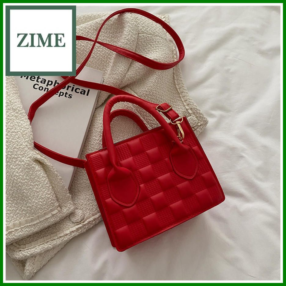 New trendy simple solid color bag female candy color single shoulder messenger bag fashion retro portable small square bag